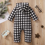 Load image into Gallery viewer, Plaid Hooded Jumpsuit
